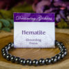Hematite beaded bracelet at dreaminggoddess.com