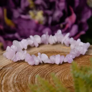 kunzite chip bracelet @DREAMINGGODDESS.COM