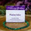 Malachite beaded bracelet at dreaminggoddess.com