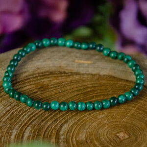 Malachite beaded bracelet at dreaminggoddess.com