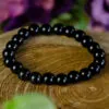 Black obsidian beaded bracelet at dreaminggoddess.com