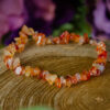 Carnelian chip bracelet at dreaminggoddess.com