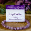 Lepidolite Mica Beaded bracelet at dreaminggoddess.com