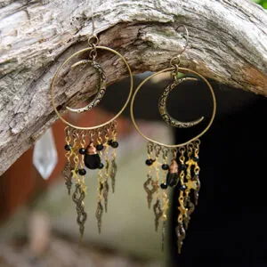Waning Moon Earrings at DreamingGoddess.com