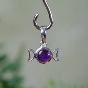 triple moon amethyst pendant @dreaminggodess.com