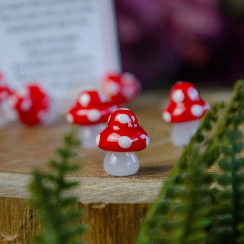 SUNNYCLUE 1 Box 60pcs Red Mushroom Charm Mushrooms Charms Gold Enamel Food Plants Fairy Charm Spring Charms for Jewelry Making
