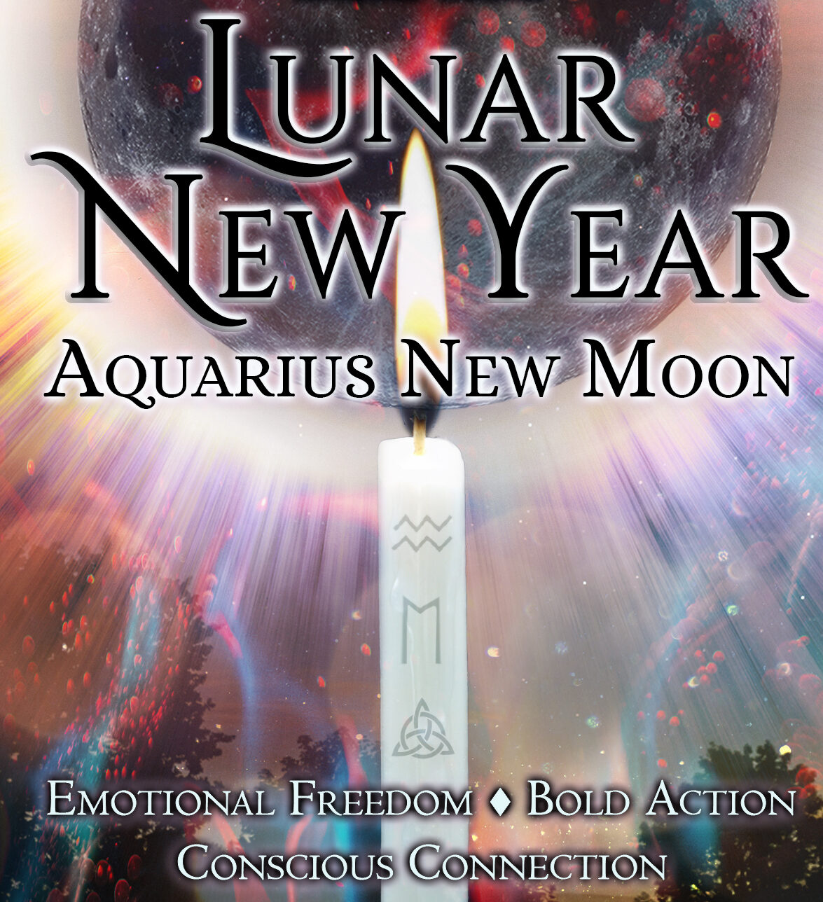 february new moon circle at the dreaminggoddess.com