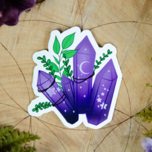 Crystal Cluster Sticker at DreamingGoddess.com