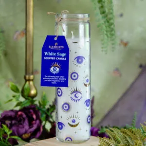 All Seeing Eye White Sage Candle at DreamingGoddess.com