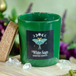 Luna Moth White Sage Candle at DreamingGoddess.com