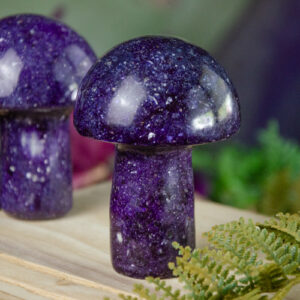 Purple Goldstone Mushrooms at DreamingGoddess.com