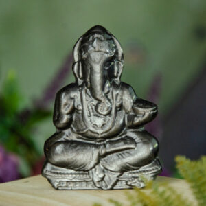 Sheen Obsidian Ganesha at DreamingGoddess.com