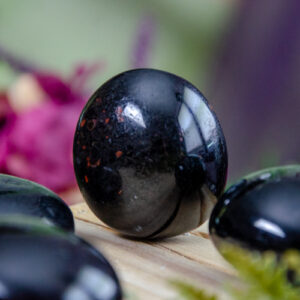 Black Tourmaline Palm Stones at DreamingGoddess.com