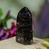 Black Tourmaline Tower with Iron Inclusions at DreamingGoddess.com