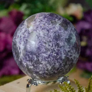 Lepidolite sphere at DreamingGoddess.com